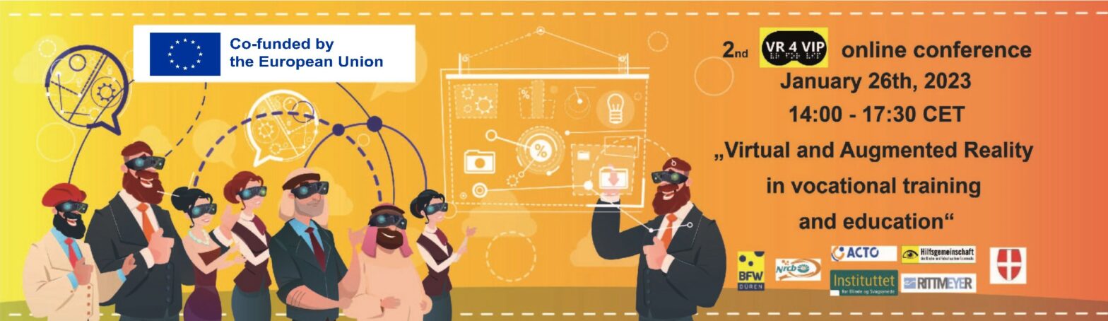 Banner with people wearing VR Hedadsets